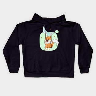 cute fox animal Kids Hoodie